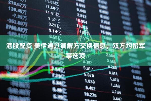 港股配资 美伊通过调解方交换信息，双方均留军事选项